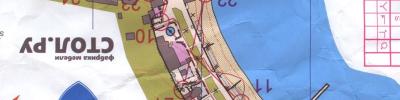 Orienteering map - Russian Cup, (qualifying starts)
