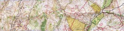 Orienteering map - Russian Cup, (qualifying starts)
