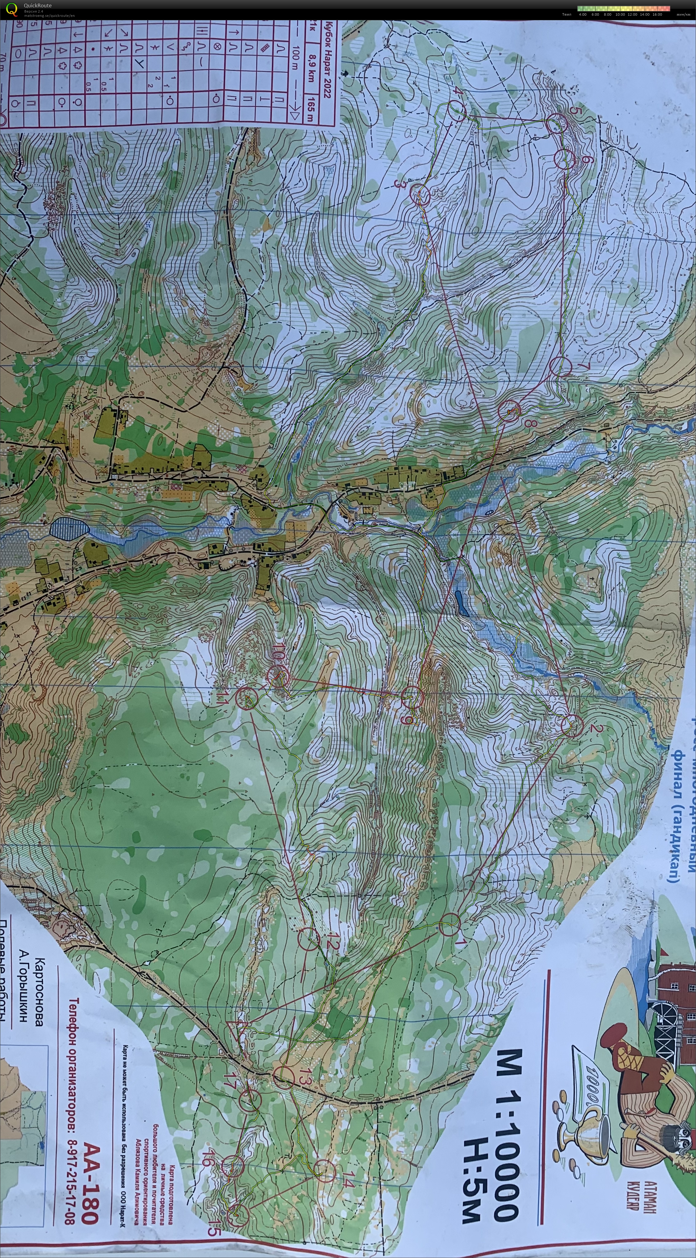 Map with track - Нарат 2022 2 день М-21к, Лонг, area - с. Лох, Саратовская обл., from orienteering map archive of Anton Skalkin