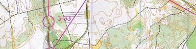 Карта спортивного ориентирования - Чемпионат Нижегородской области. Общий старт. Классика. 3-й круг.