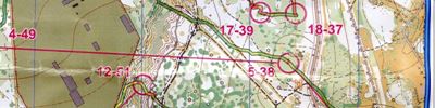 Карта за ориентиране - Московский Меридиан 14 этап (весна)