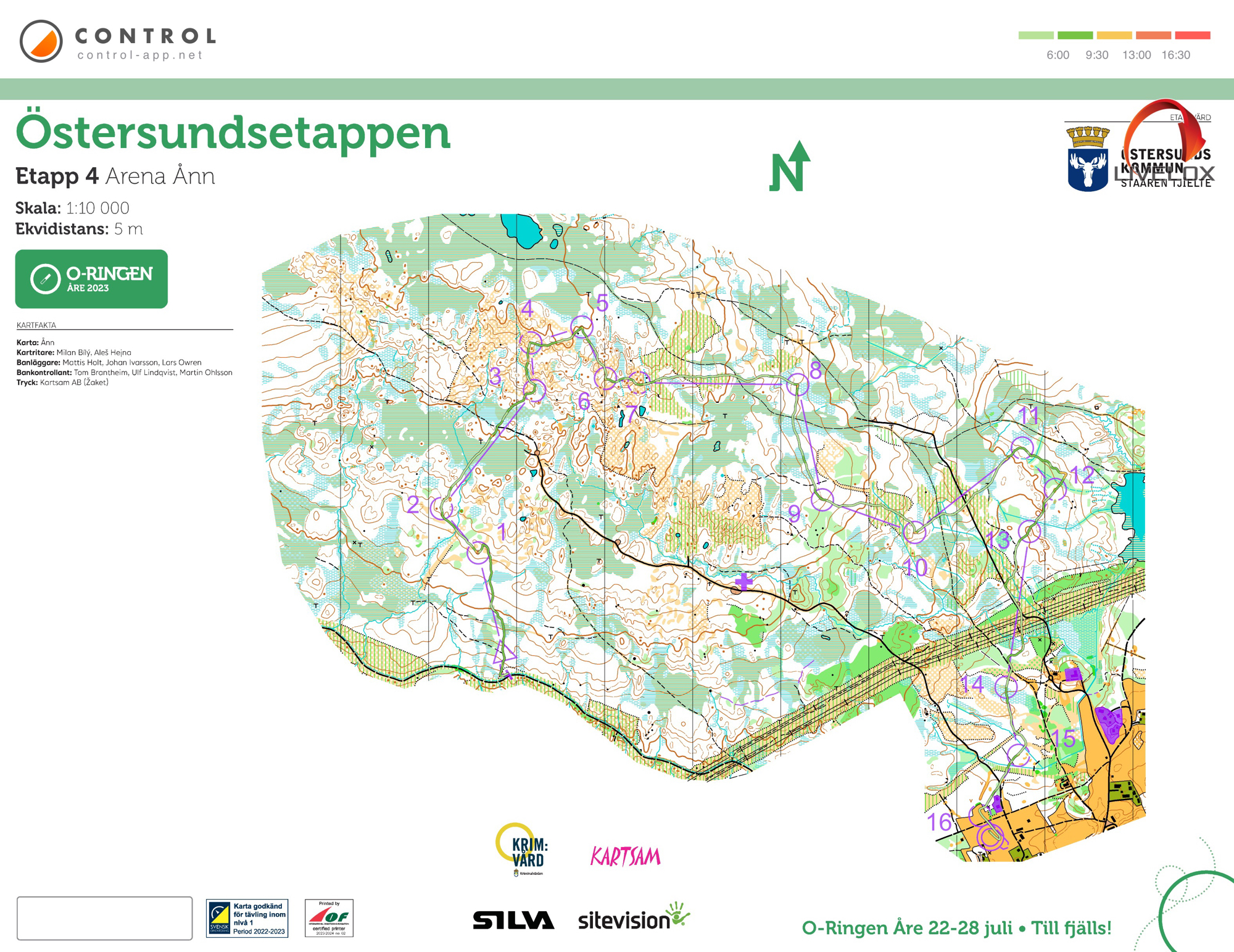 Map with track - O-ringen E4, area - Ånn, from orienteering map archive of Veronika Kalinina