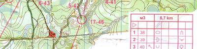 Orienteering map - Чемпионат области