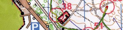 Orienteering map - Чемпионат города Черкасс 18.05.2014