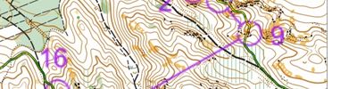 Orienteering map - 61st Spring Spartacus Cup