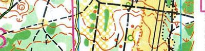 Orienteering map - Тренировка на Дяничке 4
