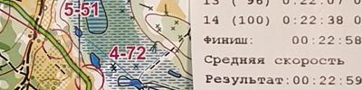 Карта спортивного ориентирования - Московский компас 2023