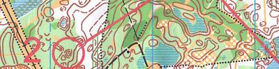 Orienteering map - Былинное озеро