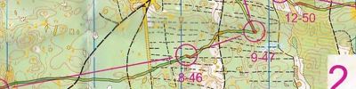 Карта за ориентиране - Чемпионат Нижегородской области. Общий старт. Кросс. 2-й круг. 