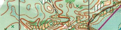 Карта спортивного ориентирования - Соревнования по спортивному ориентированию памяти Героя РФ А.О. Бичаева 1 сторона