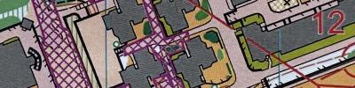 Orienteering map - 2 этап эстафеты, Чемпионат России, Казань