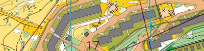Карта спортивного ориентирования - Летняя тренировка в овраге