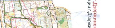 Orienteering map - чемпионат Дзержинска