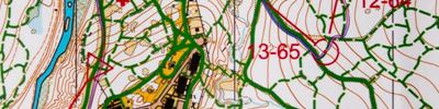 Карта спортивного ориентирования - Чемпионат России, Вологда, Масс старт, круг 3